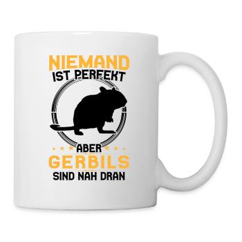 Rennmaus ist perfekt Nagetier Gerbil - Tasse - Weiß - Rechts