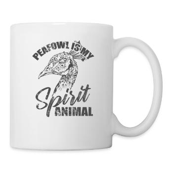 Le paon est mon faisan d’oiseau animal spirituel - Mug blanc - blanc - Droite
