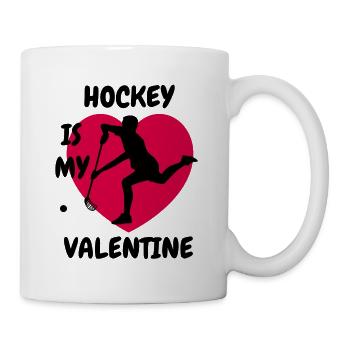 Hockey Geschenk Unihockey Hockeyspieler Feldhockey - Tasse - Weiß - Rechts
