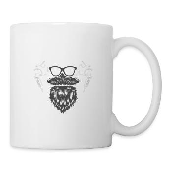 Barbu Encré Génial Homme Barbu Poils du visage - Mug blanc - blanc - Droite