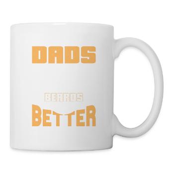 Dads With Beards Are Better Facial Hair Bearded Ma - Mug - white - Right