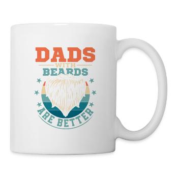 Les papas avec des barbes sont mieux barbus homme facial hai - Mug blanc - blanc - Droite