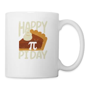 Happy Pi Day 3.14 Mathematiklehrer Groovy - Tasse - Weiß - Rechts