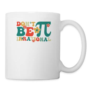 Ne soyez pas irrationnel Rétro Vintage Symbol Pi Day - Mug blanc - blanc - Droite