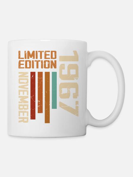 1967 Novembre Cadeau d’anniversaire. Novembre 1967 - Mug blanc - blanc