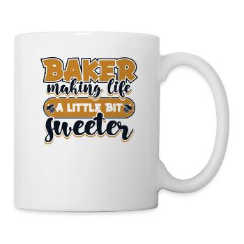 Baker Making Life Little Bit Sweeter Bakery - Mug - white - Right