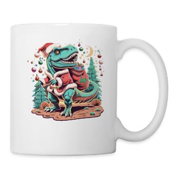 Dinosaur Trex Christmas - Mug - white - Right