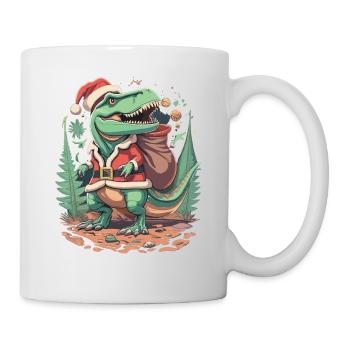 Dinosaur Trex Christmas - Mug - white - Right