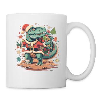 Dinosaur Trex Christmas - Mug - white - Right