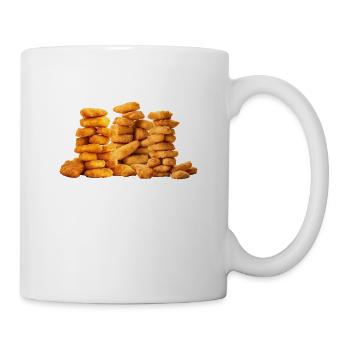 Cool Vegetarisch außer Nuggets Hühnchen Gemüse Wortspiel - Tasse - Weiß - Rechts
