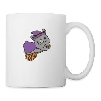 Rhinoceros Halloween Witch Kids Witch Costume - Mug - white - Right