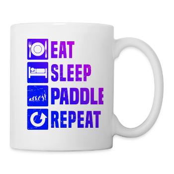 Damen Herren Paddle Paddle Racket Paddle Tennis - Tasse - Weiß - Rechts