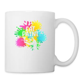 Eat Paint Splatter Funny Paintball Lover - Mug - white - Right