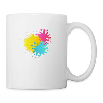 Paintball Farbe Splatter Splash Airsoft Spieler - Tasse - Weiß - Rechts