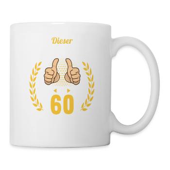 Dieser Traummann ist 60 Jahre 60 Geburtstag - Tasse - Weiß - Rechts
