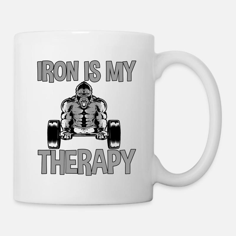Iron Is My Therapy 2 - Tasse - Weiß