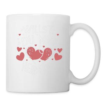 Willst du mich heiraten - Tasse - Weiß - Rechts
