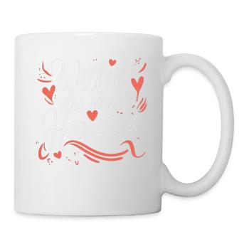 Willst du mich heiraten - Tasse - Weiß - Rechts