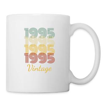 Vintage Birthday Gift Born In 1995 Slogan - Mug - white - Right