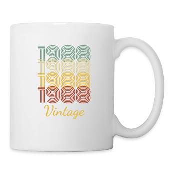 Vintage Birthday Gift Born In 1988 Slogan - Mug - white - Right