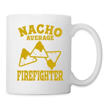 drôle pompier nacho moyen pompier lutte contre les incendies - Mug blanc - blanc - Droite