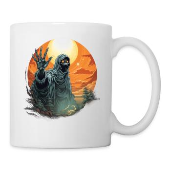 Halloween Emerging Hands Citrouille effrayante - Mug blanc - blanc - Droite