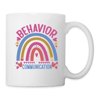 Le comportement est la communication 24 - Mug blanc - blanc - Droite