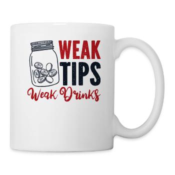 Conseils faibles Boissons faibles Barman Barman - Mug blanc - blanc - Droite