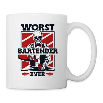 Worst Bartender Ever Mixologist Barmann Bartender - Tasse - Weiß - Rechts