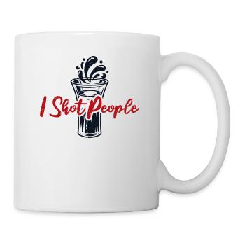 I Shot People Barman Bartender Mixologist - Mug - white - Right