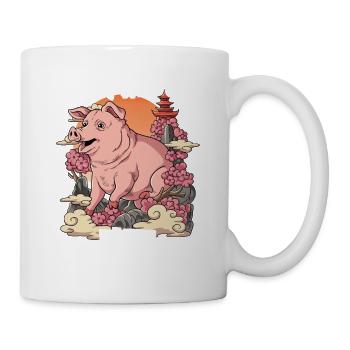 Année du Cochon Nouvel An lunaire chinois - Mug blanc - blanc - Droite