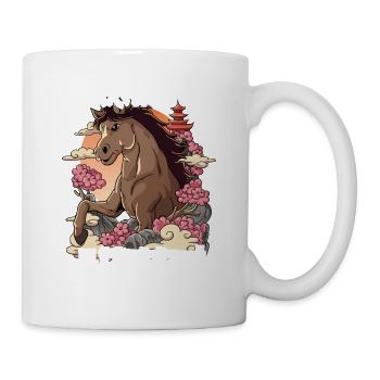 Année du Cheval Nouvel An lunaire chinois - Mug blanc - blanc - Droite