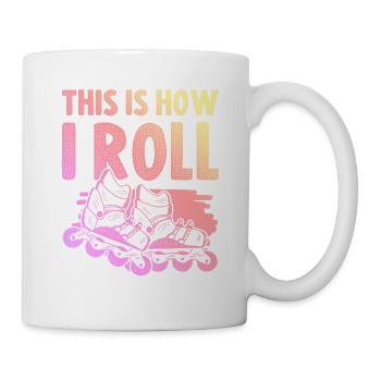skater inline - Tasse - Weiß - Rechts