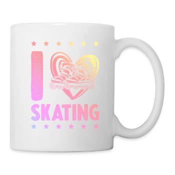 J’adore patiner - Mug blanc - blanc - Droite