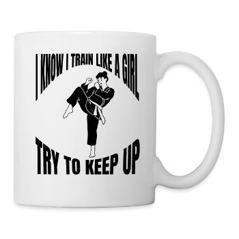 Karate Hapkido Judo Aikido Kampfkunst Kampfsport - Tasse - Weiß - Rechts