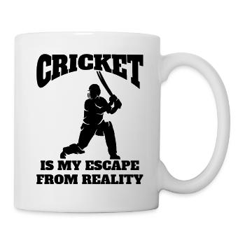 Kricket Kricketteam Cricket Kricketmannschaft - Tasse - Weiß - Rechts
