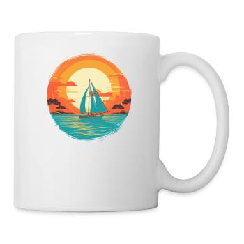 Sailboat Sailing Ship Sailing Yacht Weekend Sailing - Mug - white - Right