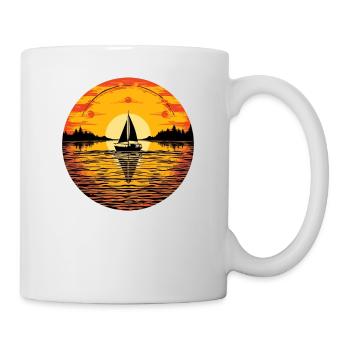 Sailboat Sailing Ship Sailing Yacht Vintage Sailing - Mug - white - Right