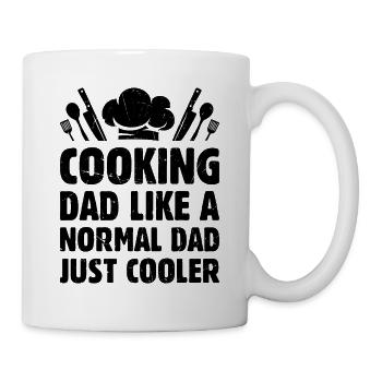Cooking Dad Like A Normal Dad Just Cooler Cool Coo - Mug - white - Right