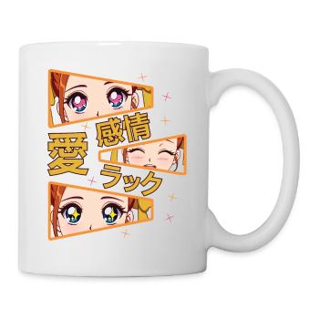 gefühle liebe glück Manga Anime - Tasse - Weiß - Rechts