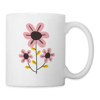 Pink flower - Mug - white - Right