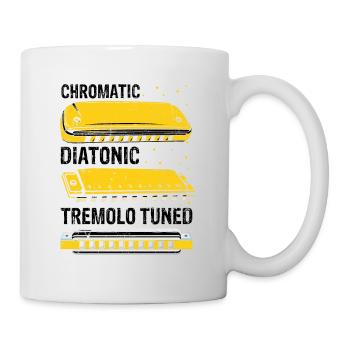Mundharmonika Instrument und Mundharmonika - Tasse - Weiß - Rechts