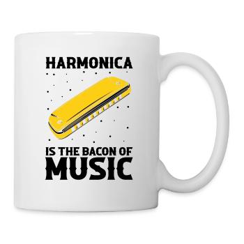 Harmonikaspieler für Munharmonika Spieler - Tasse - Weiß - Rechts