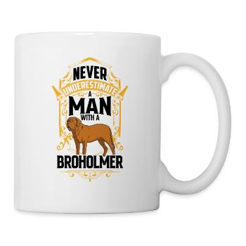 L’homme avec Broholmer sous-estime Broholmer - Mug blanc - blanc - Droite