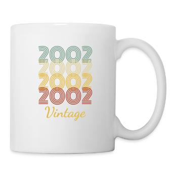 Vintage Birthday Gift Born In 2002 Slogan - Mug - white - Right