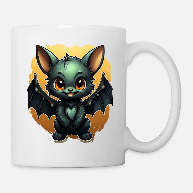 Bat Halloween I Cartoon Cute Bat - Tasse - Weiß
