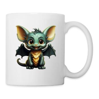 Bat Halloween I Cartoon Cute Bat - Tasse - Weiß - Rechts