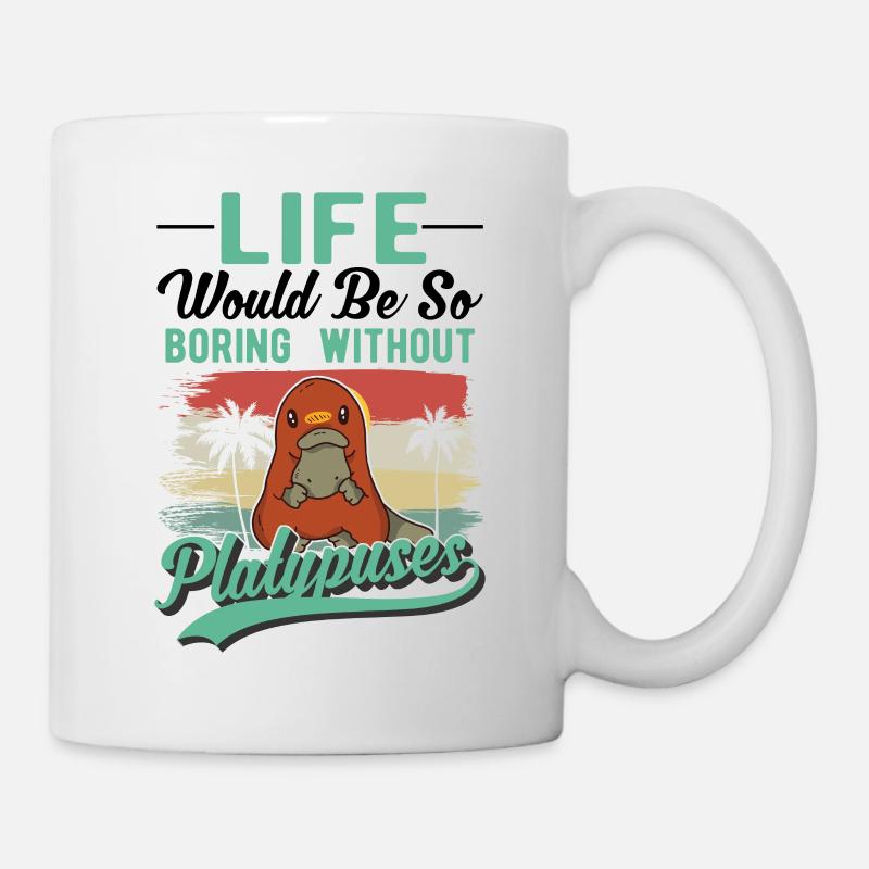 Schnabeltier Geschenk Platypus - Tasse - Weiß