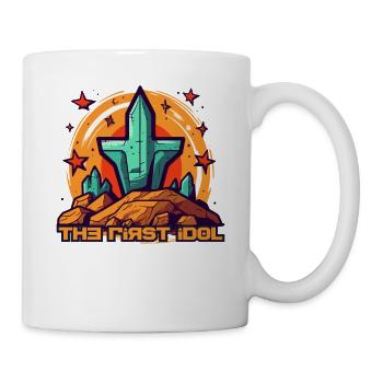 Das erste religiöse Symbol Kreuz - Tasse - Weiß - Rechts