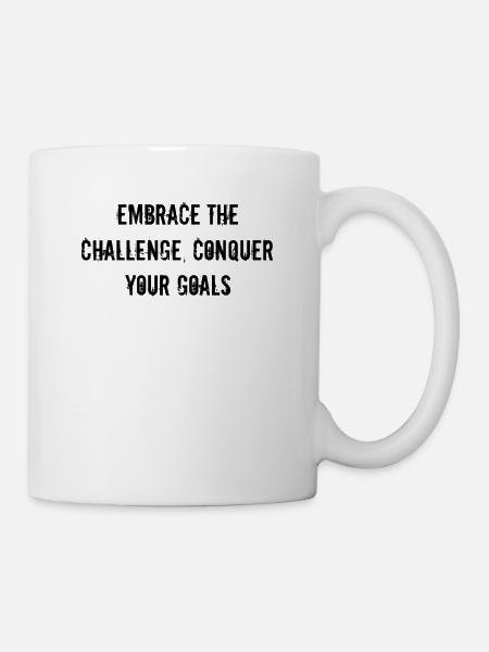 Fitness - Relevez le défi, conquérez votre - Mug blanc - blanc